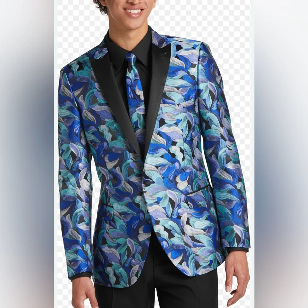 Paisley & Gray Prom Black Tie Formal Tux Jacket‎ NEW Grosvenor slim fit 36R